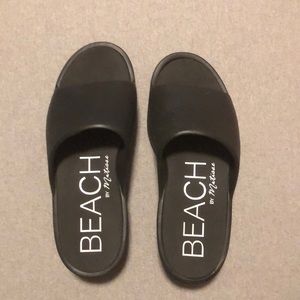 Black Platform Slides